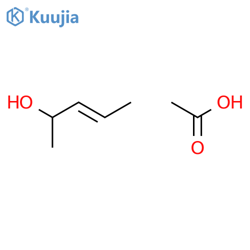 Acetic Acid;pent-3-en-2-ol structure