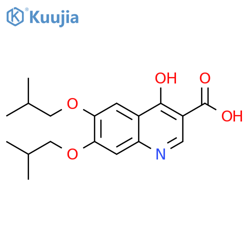 6,7-Diisobutoxy-4-hydroxyquinoline-3-carboxylic Acid structure