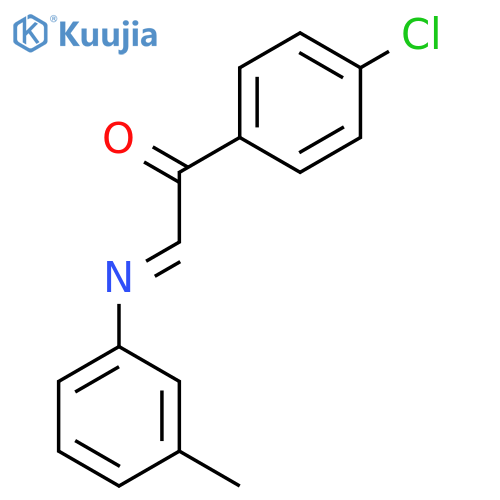 Ethanone, 1-(4-chlorophenyl)-2-[(3-methylphenyl)imino]- structure