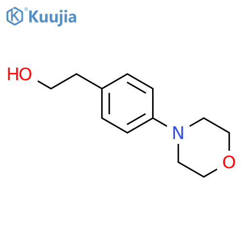 2-4-(morpholin-4-yl)phenylethan-1-ol structure