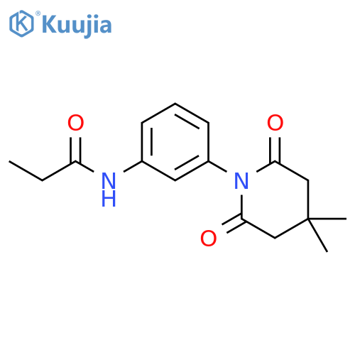 Propanamide, N-[3-(4,4-dimethyl-2,6-dioxo-1-piperidinyl)phenyl]- structure