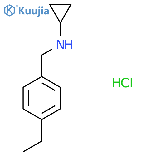 N-(4-Ethylbenzyl)cyclopropanamine hydrochloride structure
