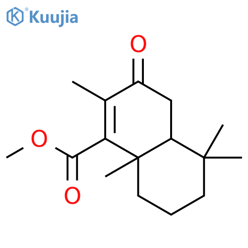 1-Naphthalenecarboxylic acid,3,4,4a,5,6,7,8,8a-octahydro-2,5,5,8a-tetramethyl-3-oxo-, methyl ester,trans- structure