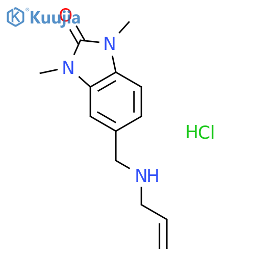 5-Allylaminomethyl-1,3-dimethyl-1,3-dihydro-benzoimidazol-2-one hydrochloride structure