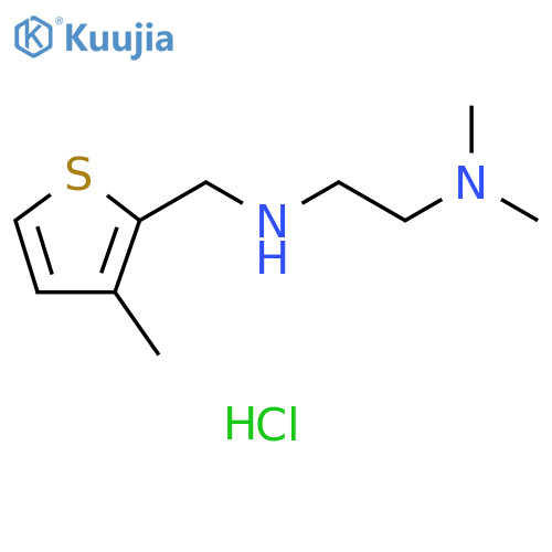 N,N-dimethyl-N'-[(3-methyl-2-thienyl)methyl]-1,2-ethanediamine dihydrochloride structure