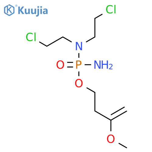 Phosphorodiamidic acid, N,N-bis(2-chloroethyl)-, 3-methoxy-3-butenyl ester structure