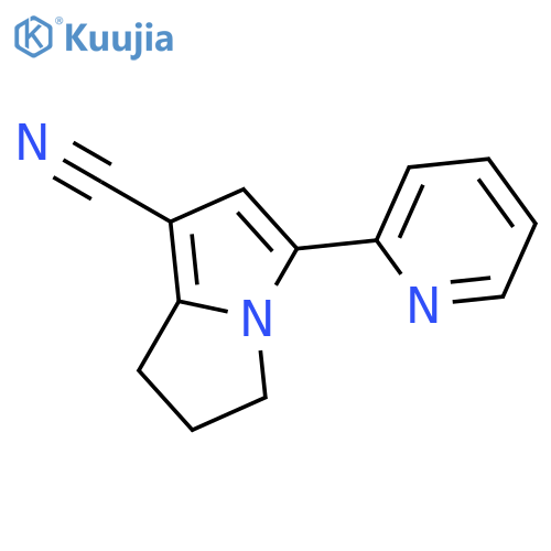 1H-Pyrrolizine-7-carbonitrile, 2,3-dihydro-5-(2-pyridinyl)- structure