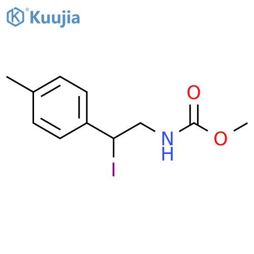 CARBAMIC ACID, [2-IODO-2-(4-METHYLPHENYL)ETHYL]-, METHYL ESTER structure
