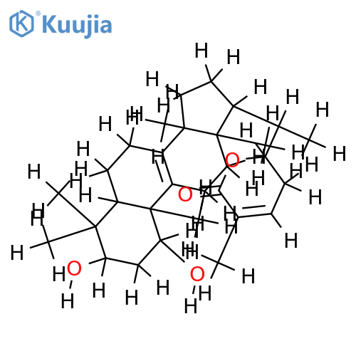 (22S)-1,3-beta-dihydroxylanosta-8,24-dien-26,22-olide structure