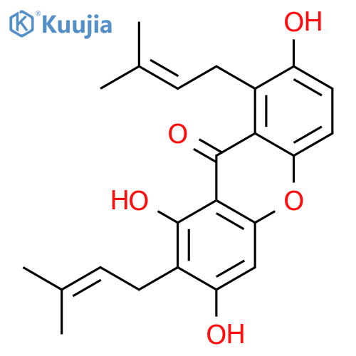 9H-Xanthen-9-one, 1,3,7-trihydroxy-2,8-bis(3-methyl-2-butenyl)- structure