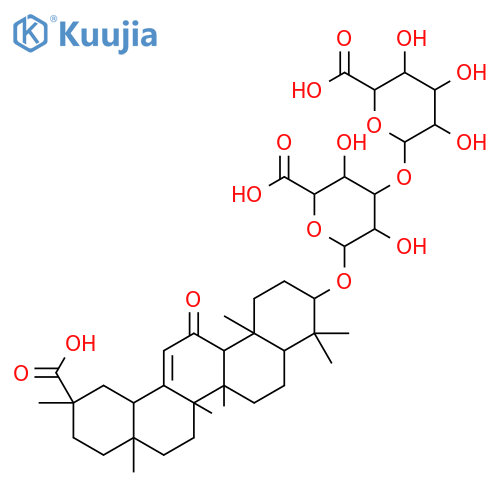 b-D-Glucopyranosiduronic acid, (3b,20b)-20-carboxy-11-oxo-30-norolean-12-en-3-yl 3-O-b-D-glucopyranuronosyl- structure