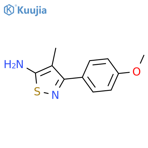 3-(4-Methoxyphenyl)-4-methylisothiazol-5-amine structure