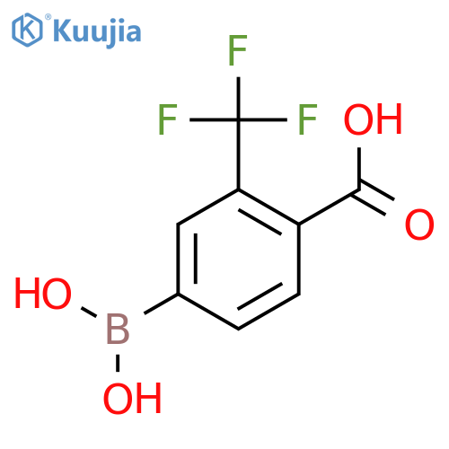 4-Borono-2-(trifluoromethyl)benzoic acid structure