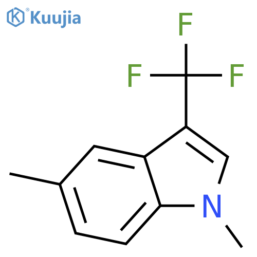 1,5-dimethyl-3-(trifluoromethyl)-1H-Indole structure