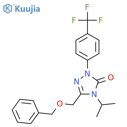 3-((Benzyloxy)methyl)-4-isopropyl-1-(4-(trifluoromethyl)phenyl)-1H-1,2,4-triazol-5(4H)-one structure