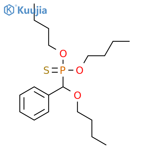 Phosphonothioic acid, (butoxyphenylmethyl)-, O,O-dibutyl ester structure