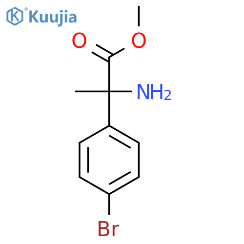 Methyl 2-amino-2-(4-bromophenyl)propanoate structure