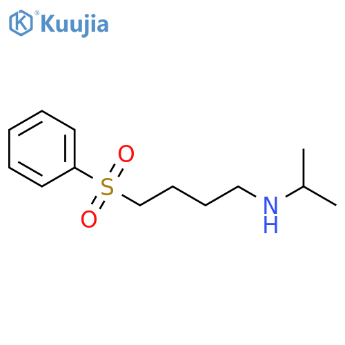 1-Butanamine, N-(1-methylethyl)-4-(phenylsulfonyl)- structure