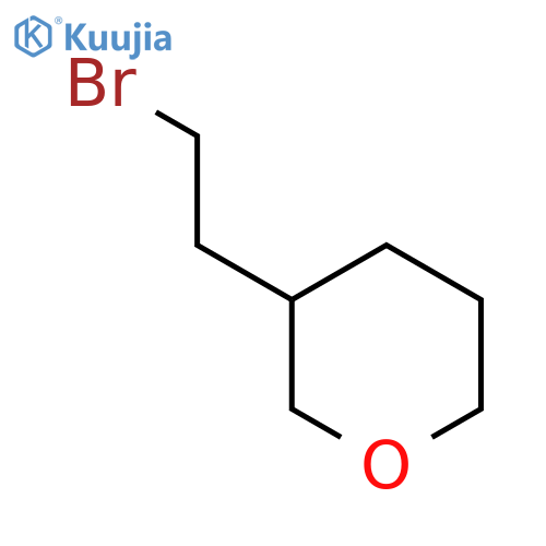 3-(2-bromoethyl)oxane structure