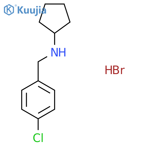 N-(4-Chlorobenzyl)cyclopentanamine hydrobromide structure