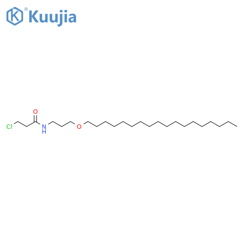 Propanamide, 3-chloro-N-[3-(octadecyloxy)propyl]- structure