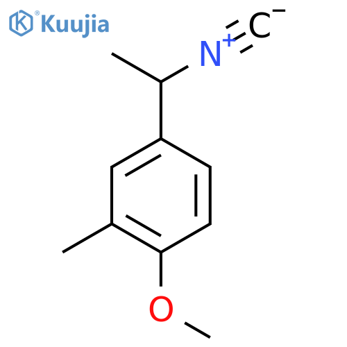4-(1-isocyanoethyl)-1-methoxy-2-methylbenzene structure