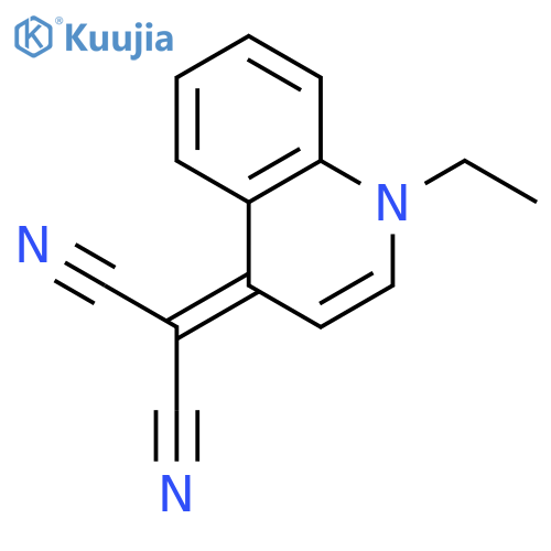 Propanedinitrile, (1-ethyl-4(1H)-quinolinylidene)- structure