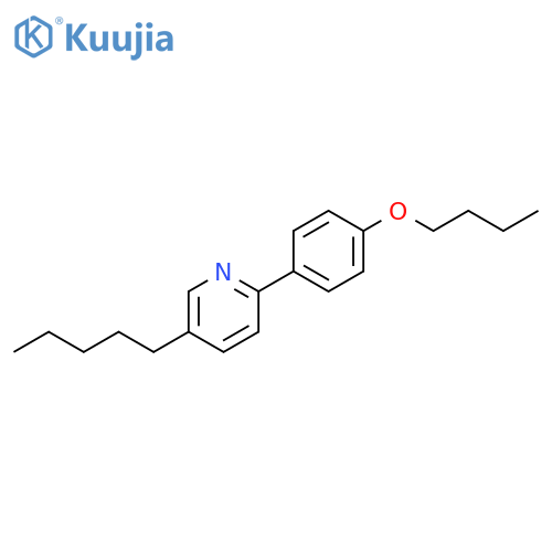 Pyridine, 2-(4-butoxyphenyl)-5-pentyl- structure