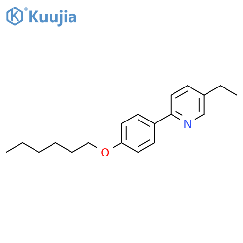 Pyridine, 5-ethyl-2-[4-(hexyloxy)phenyl]- structure