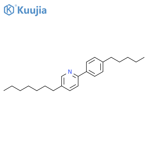 Pyridine, 5-heptyl-2-(4-pentylphenyl)- structure