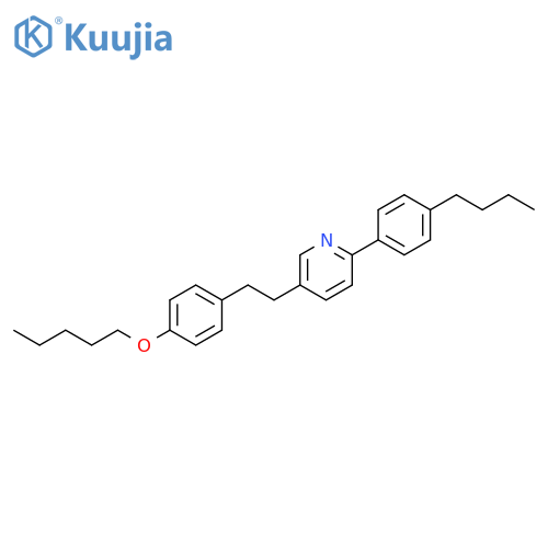 Pyridine, 2-(4-butylphenyl)-5-[2-[4-(pentyloxy)phenyl]ethyl]- structure