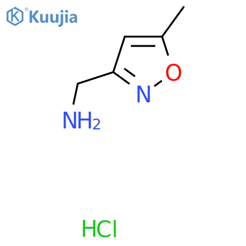 1-(5-methyl-1,2-oxazol-3-yl)methanamine hydrochloride structure