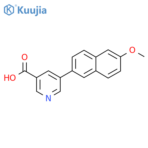 5-(6-Methoxynaphthalen-2-yl)nicotinic acid structure