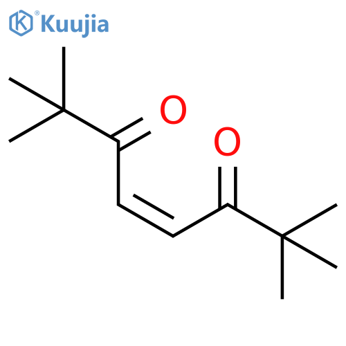 4-Octene-3,6-dione, 2,2,7,7-tetramethyl-, (Z)- structure