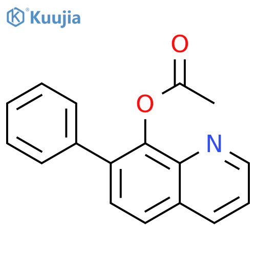 8-Quinolinol, 7-phenyl-, 8-acetate structure