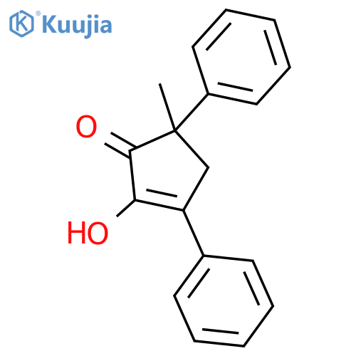 2-Cyclopenten-1-one, 2-hydroxy-5-methyl-3,5-diphenyl- structure