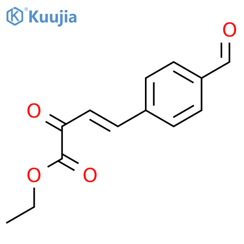 3-Butenoic acid, 4-(4-formylphenyl)-2-oxo-, ethyl ester, (E)- structure