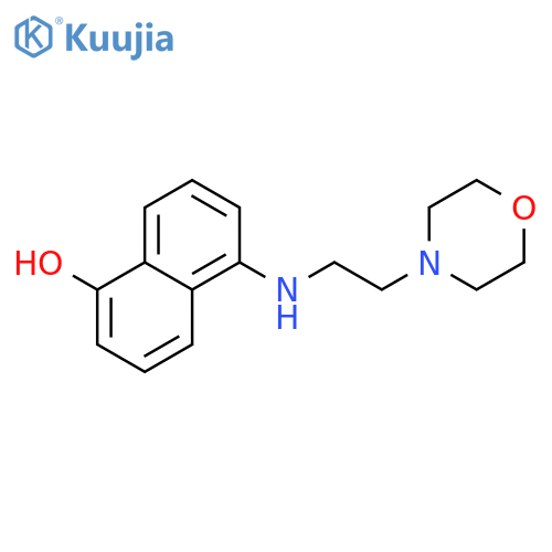 1-Naphthalenol, 5-[[2-(4-morpholinyl)ethyl]amino]- structure