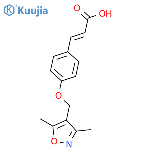 (2E)-3-{4-(3,5-Dimethylisoxazol-4-yl)methoxyphenyl}acrylic Acid structure