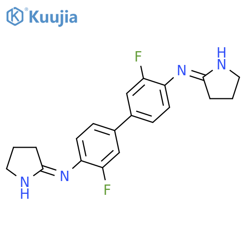 [1,1'-Biphenyl]-4,4'-diamine,N4,N4'-bis(3,4-dihydro-2H-pyrrol-5-yl)-3,3'-difluoro- structure