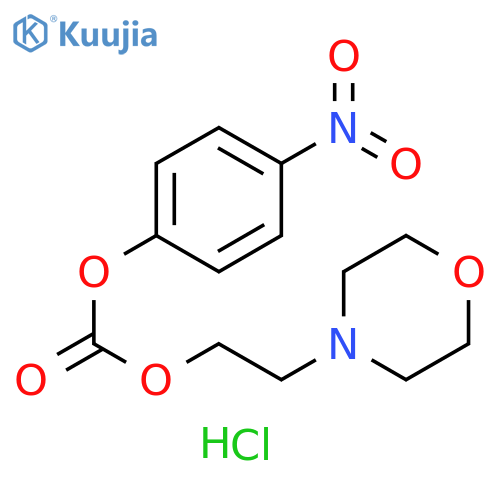 Carbonic acid, 2-(4-morpholinyl)ethyl 4-nitrophenyl ester,monohydrochloride structure