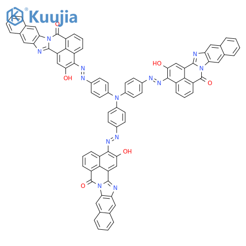 7H-Benzo[de]naphth[2',3':4,5]imidazo[2,1-a]isoquinolin-7-one, 3,3',3''-[nitrilotris(4,1-phenyleneazo)]tris[2-hydroxy- structure