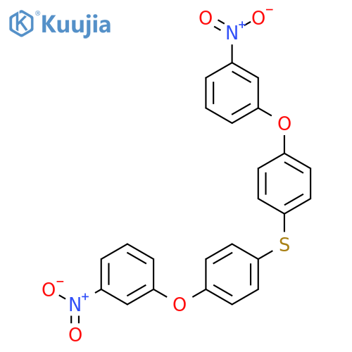 1-nitro-3-[4-[4-(3-nitrophenoxy)phenyl]sulfanylphenoxy]benzene structure