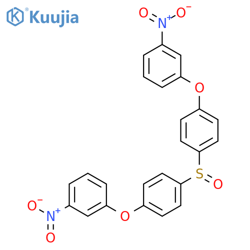 1-nitro-3-[4-[4-(3-nitrophenoxy)phenyl]sulfinylphenoxy]benzene structure