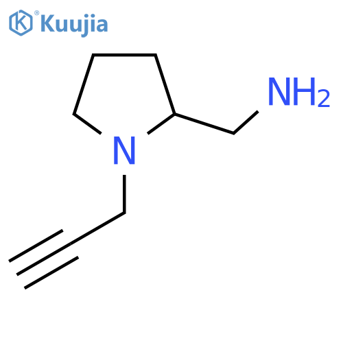 1-(prop-2-yn-1-yl)pyrrolidin-2-ylmethanamine structure