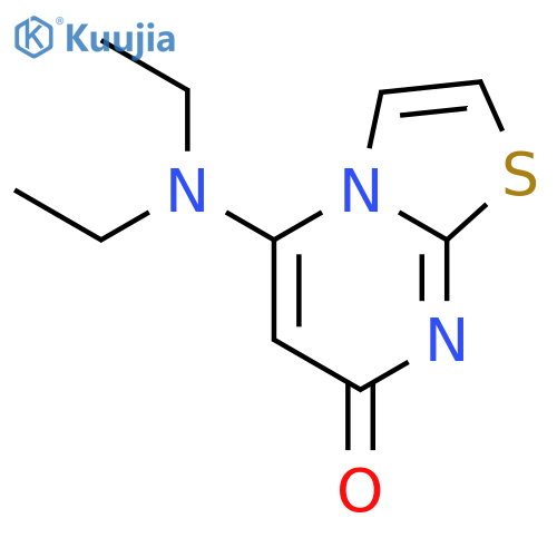 7H-Thiazolo[3,2-a]pyrimidin-7-one,5-(diethylamino)- structure
