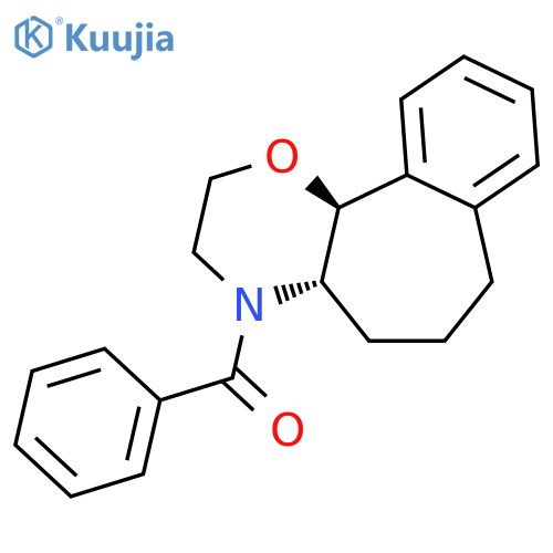 Benzo[6,7]cyclohept[1,2-b]-1,4-oxazine,4-benzoyl-2,3,4,4a,5,6,7,11b-octahydro-, trans- (9CI) structure
