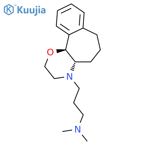 Benzo[6,7]cyclohept[1,2-b]-1,4-oxazine-4(4aH)-propanamine,2,3,5,6,7,11b-hexahydro-N,N-dimethyl-, trans- (9CI) structure