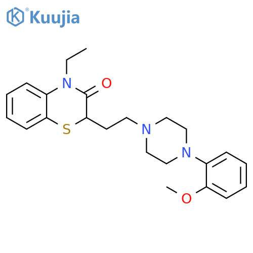 2H-1,4-Benzothiazin-3(4H)-one,4-ethyl-2-[2-[4-(2-methoxyphenyl)-1-piperazinyl]ethyl]- structure