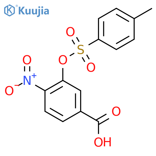 3-[(4-Methylbenzenesulfonyl)oxy]-4-nitrobenzoic acid structure